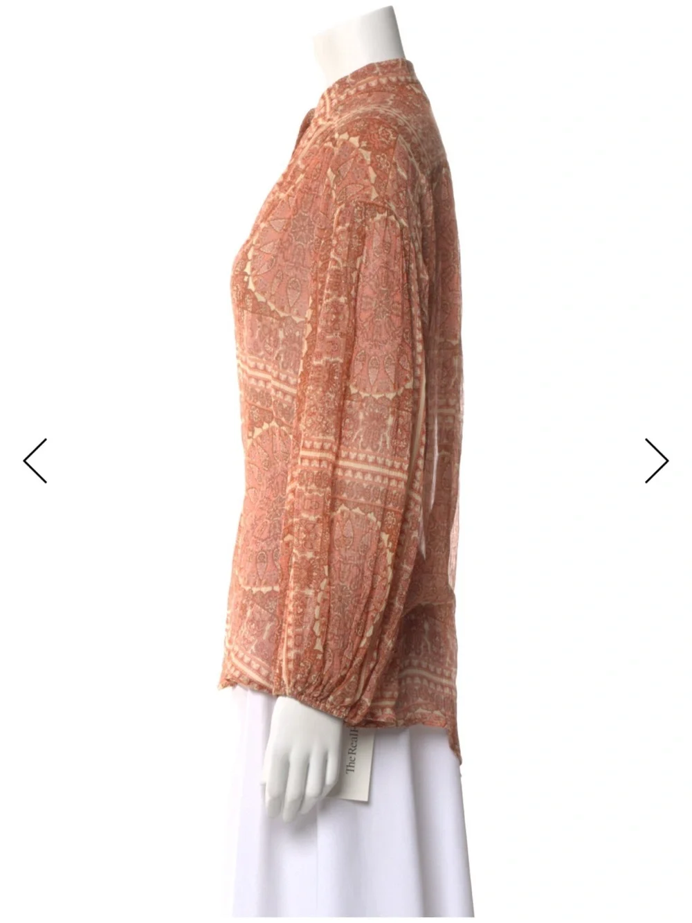Zimmermann Pink Paisley-Print Long-Sleeve Blouse